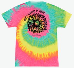 Be Hippie Tie Dye-Short Sleeve- Minty Rainbow Tie Dye
